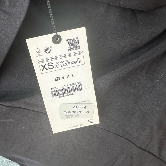 NWT One Sleeve Zara Blouse - Picture 3 of 3